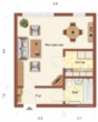 Grundriss - Singlewohnung im Stadtzentrum