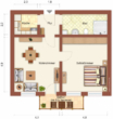 Grundriss - Barrierearme 2-Raum-Wohnung mit Balkon