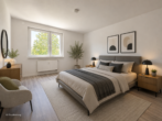 Schlafzimmer Möblierungsbeispiel - 3-Raum-Wohnung mit Döllbergblick
