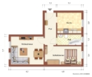 Grundriss - Gemütliche 2-Raum-Wohnung in ruhiger Lage